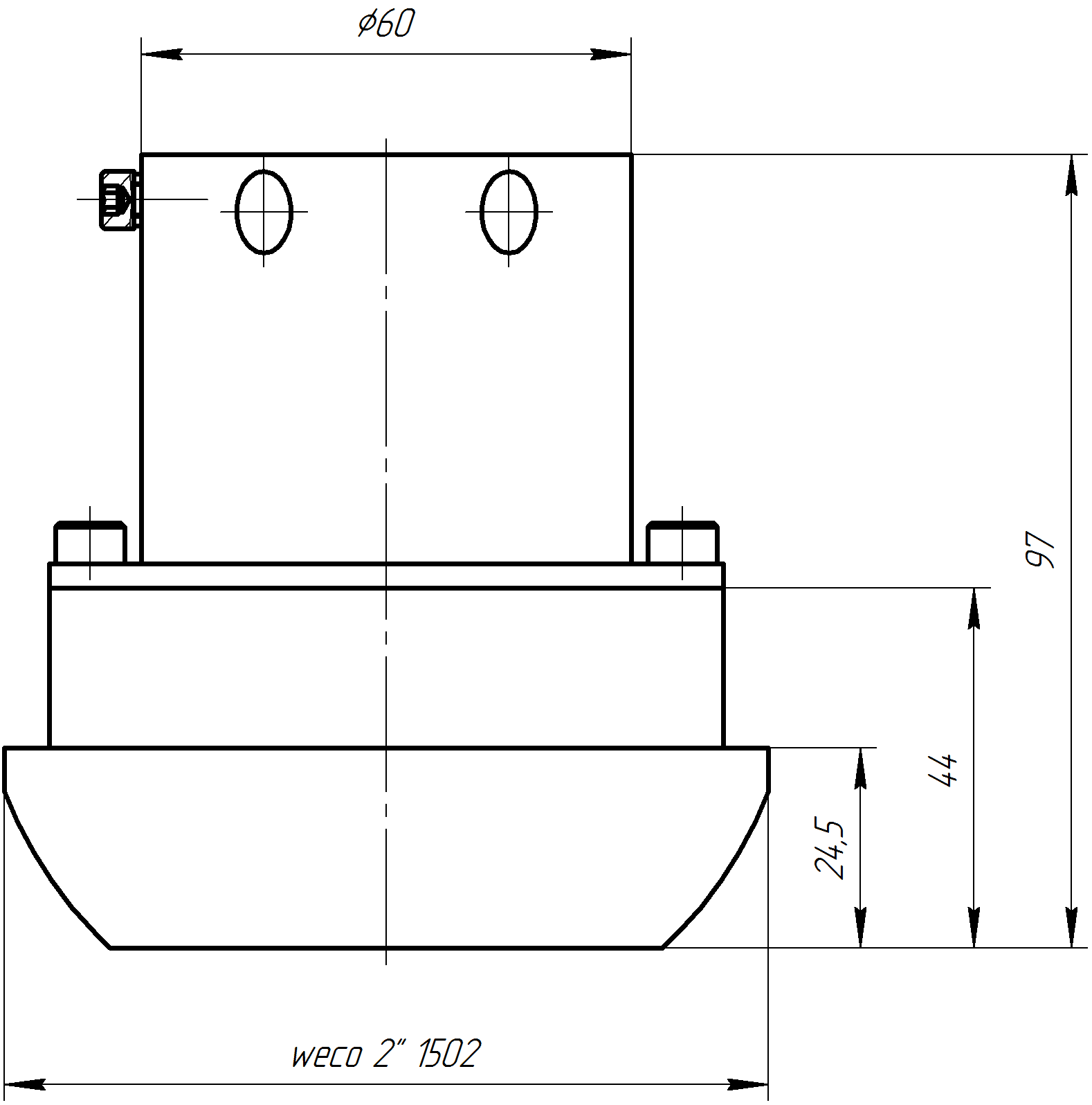 Корпус HU-1502 закрытый